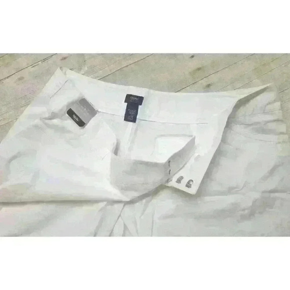 NWT MASSIO Womans WHITE Cuff Hem STRETCH Cotton Blend PLUS SIZE 24w XXXL 3x - Picture 3 of 3